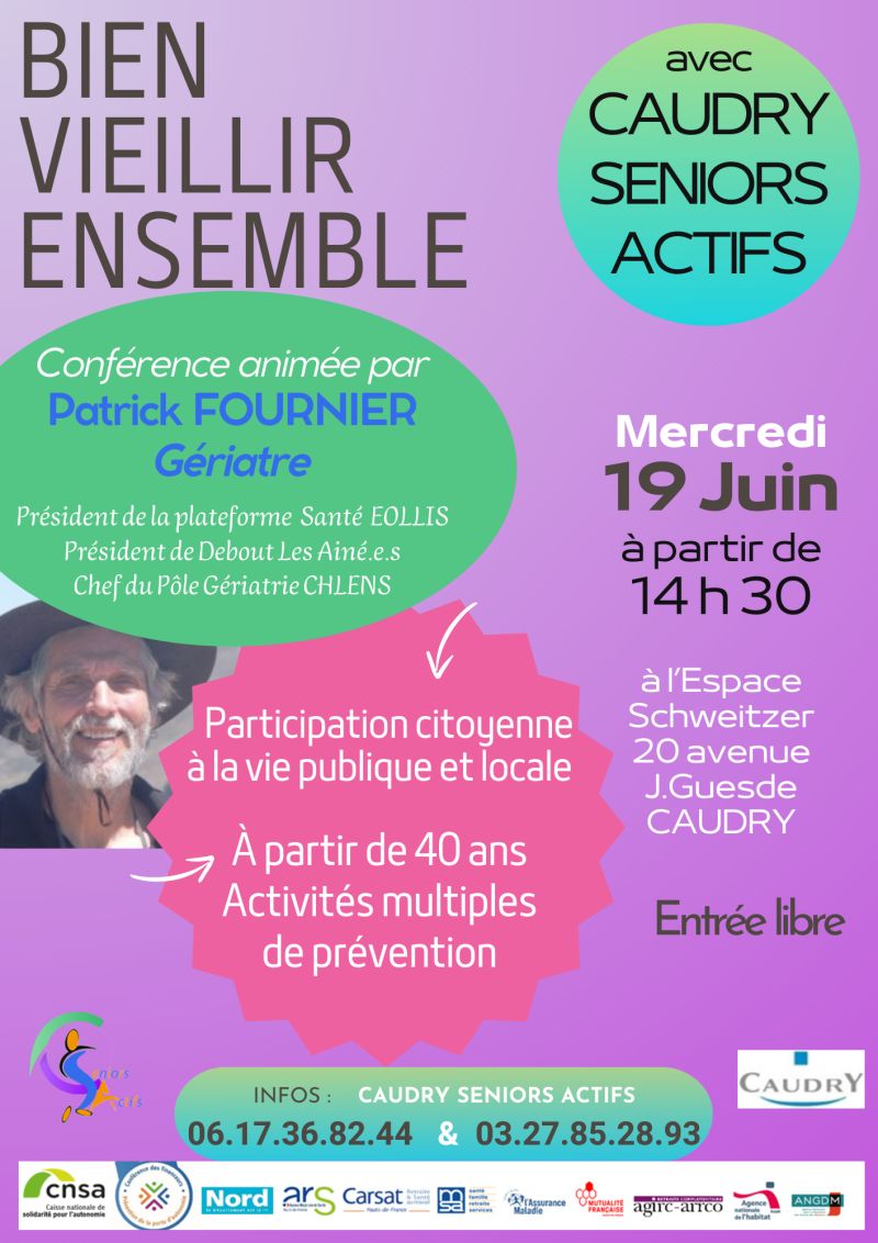 Conférence Patrick FOURNIER, Gériatre